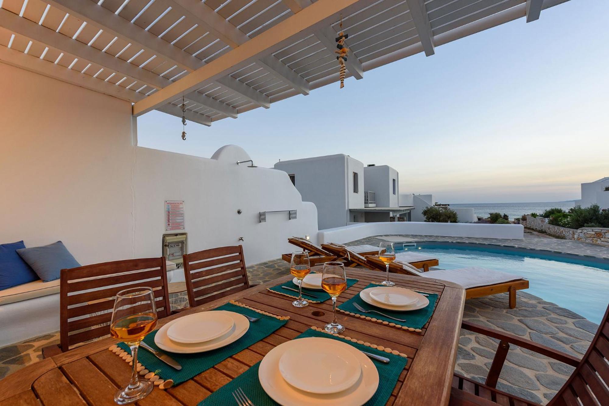 Helen Beach Front Luxury Villas Kastrákion Eksteriør bilde