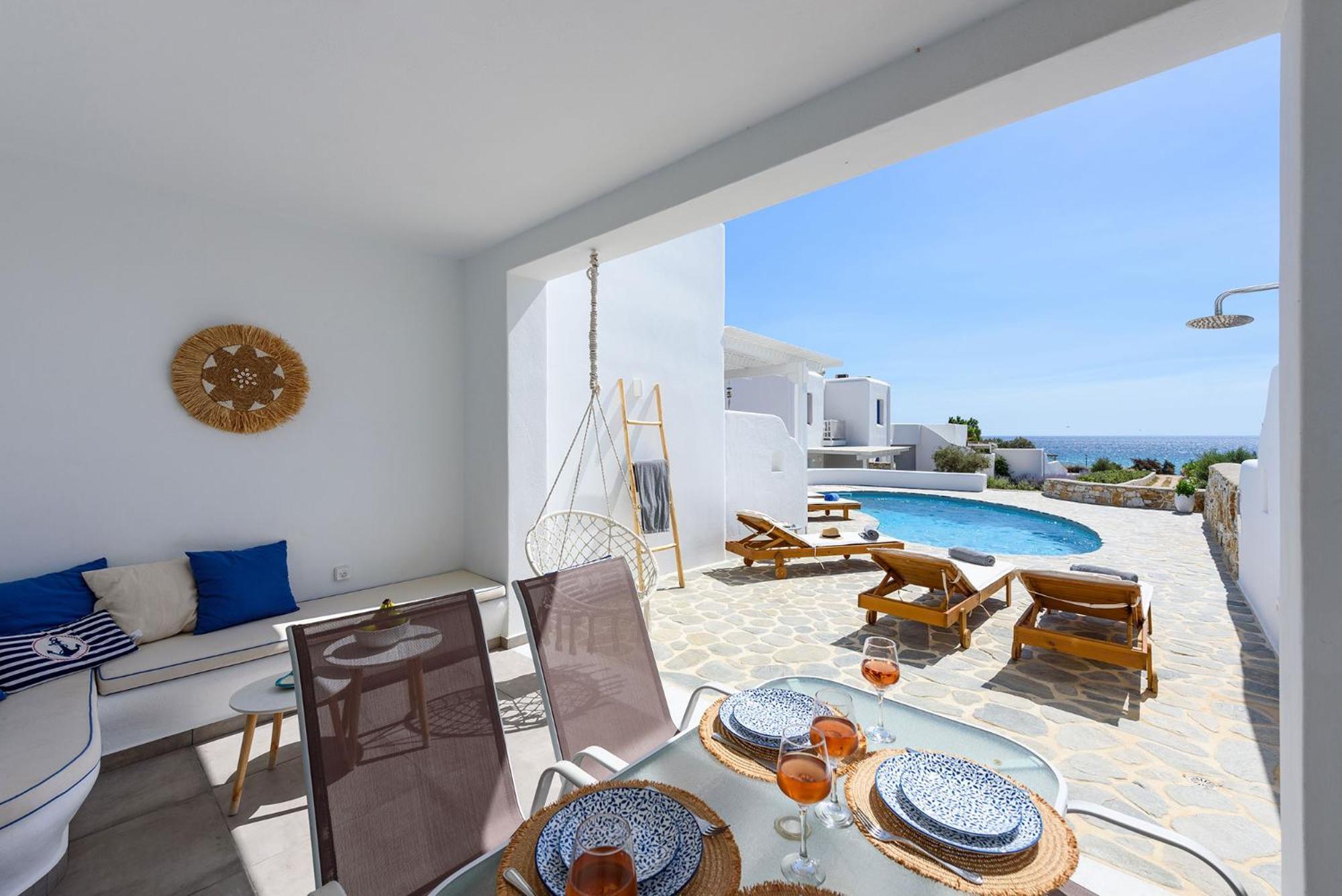 Helen Beach Front Luxury Villas Kastrákion Eksteriør bilde